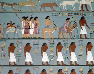 Semitischer Stamm bittet um Erlaubnis, Ägypten zu betreten, Kopie von Egyptian Egyptian