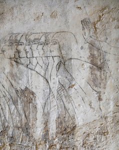 Skizzenzeichnung einer Gruppe von Frauen, Grab von Ramose von Egyptian Egyptian