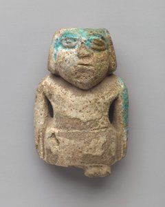 Statuette eines stehenden Mannes, Frühdynastische Periode, ca. 3000-2675 v. Chr. (Faience) von Egyptian Egyptian