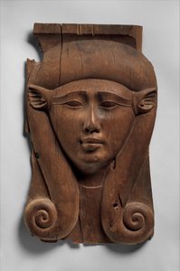 Tafel von einer Hathor-Säule, 380–200 v. Chr. (Zeder)