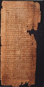 Seite aus dem Evangelium des heiligen Johannes von Egyptian School
