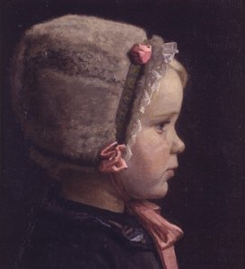 Die Tochter des Künstlers als kleines Mädchen von Einar Hein