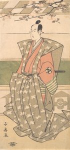 Der Schauspieler Bando Mitsugoro II in zeremoniellen Roben mit Kamishimo
