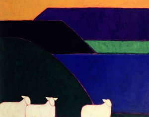 Fjord Snaefellness, 1999 von Eithne Contemporary Artist Donne