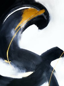 Abstrakter Goldfluss von Ejaaz Haniff