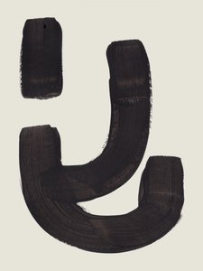 Fette gebogene Striche