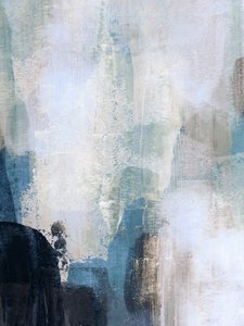Ruhiger Blauer Abstrakter Fluss