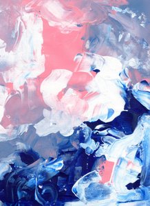 Träumendes Blau-Pink-Abstrakt