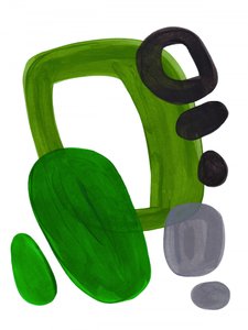 Grüne organische Formen