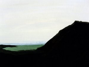 Minimalistische Berglandschaft