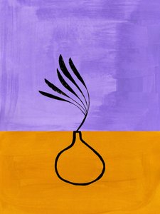 Minimalistische botanische Vase