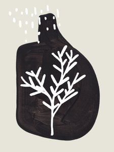 Minimalistischer Winterbaum