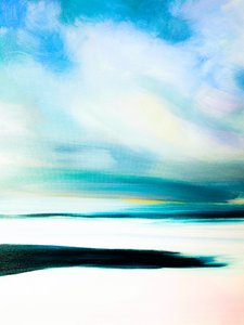 Gelassener blauer Horizont