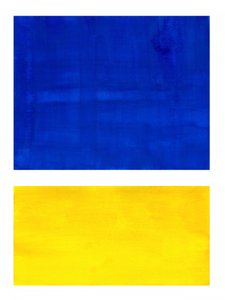 Lebhaftes Blau Gelb von Ejaaz Haniff