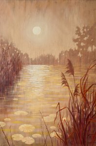 Goldener Flussnebel