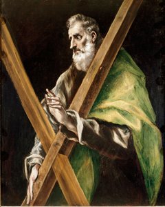 Apostolat der Kathedrale von Toledo: der Apostel Andreas. Gemälde von Domenikos Theotokopoulos genannt El Greco (1540-1614)
