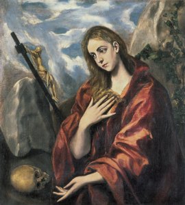 Maria Magdalena in Buße. 1585-1590 von El Greco