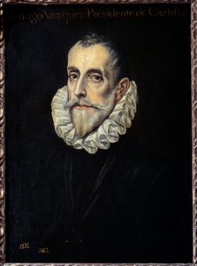 Porträt von Rodrigue Vazquez, Präsident des Finanzrats von Kastilien von El Greco