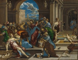 Christus reinigt den Tempel, wahrscheinlich vor 1570