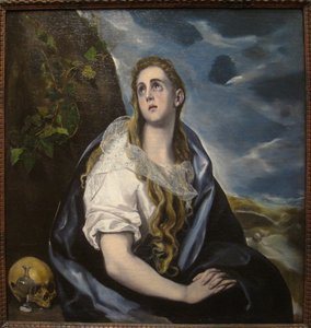 Magdalena penitente (El Greco, Worcester) von El Greco