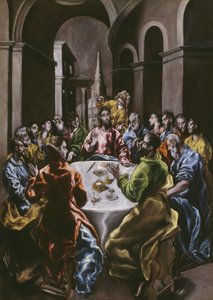 Das Fest im Hause Simons, 1608-14 von El Greco