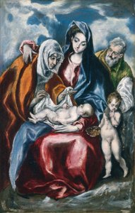 Die Heilige Familie mit der Heiligen Anna und dem kleinen Johannes dem Täufer, ca. 1595-1600