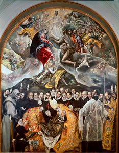 Das Begräbnis des Grafen von Orgaz (Detail) von El Greco