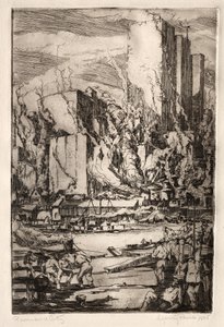 Fluss und Stadt von Elbridge Gerry Peirce