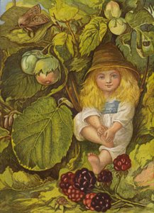Der Nussbuschlaube (Farblitho) von Eleanor Fortescue Brickdale