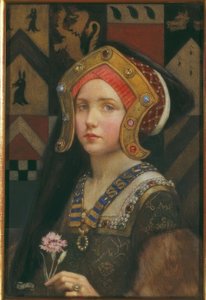 Kopf eines Tudor-Mädchens von Eleanor Fortescue Brickdale
