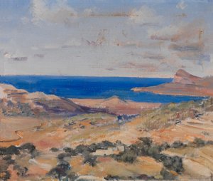 Küste mit blauem Meer