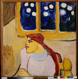 Frau mit Kopftuch (Eine skandinavische Prinzessin) von Elena Guro