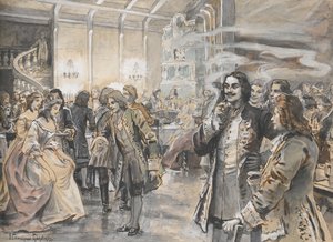 Osterfeier am Hof von Peter dem Großen