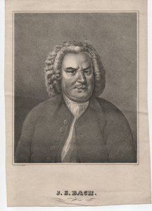 Johann Sebastian Bach (1685-1750) (ca. 1850, Gravur) von Elias Gottleib (after) Haussmann
