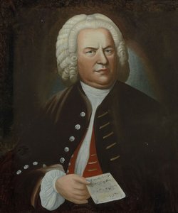 Porträt von Johann Sebastian Bach, Mitte des 18. Jahrhunderts von Elias Gottlob Haussmann