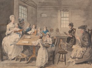 Lesestunde in einer Damenschule von Elias Martin