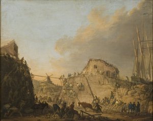 Der Hafen von Sveaborg von Elias Martin