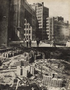 Der Gosprom-Komplex Palast der Industrie in der ukrainischen Stadt Charkow, 1933