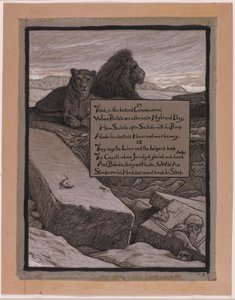 (Illustration für Rubáiyát von Omar Khayyám) Höfe von Jamshyd