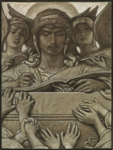 (Illustration für Rubáiyát von Omar Khayyám) Der aufzeichnende Engel von Elihu Vedder