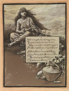 (Illustration für Rubáiyát von Omar Khayyám) Das Lied in der Wildnis