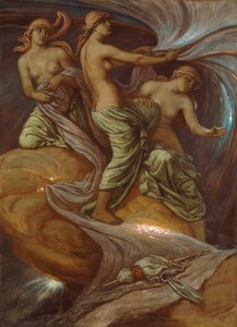 Das Treffen der Schicksale in den Sternen von Elihu Vedder