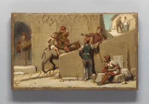 Die Fabel vom Müller, seinem Sohn und dem Esel von Elihu Vedder