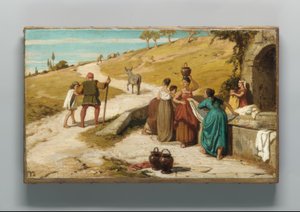 Die Fabel vom Müller, seinem Sohn und dem Esel von Elihu Vedder
