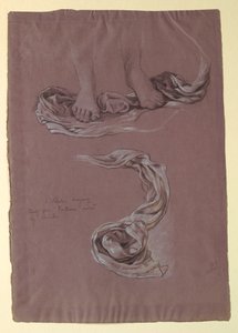 Studie von Draperie "Fortune", ca. 1877 von Elihu Vedder