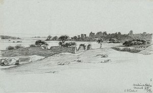 Aus 30 Zeichnungen der Nilreise: Medine & Haboo von Elihu Vedder