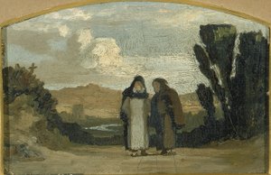 Mönche auf der Via Appia