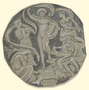 Studie für den Mittelkreis der Huntington-Decke; Apollo und Begleiter