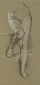 Studie für Figur des Glücks. Kamin