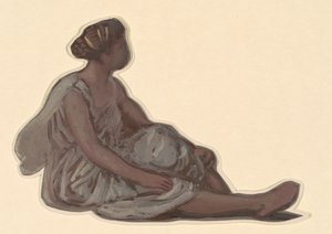 Studie für "Griechische Mädchen beim Baden"